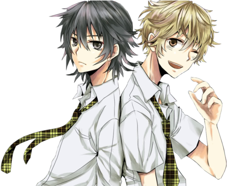 Include Sexy Anime Guys Two Anime Guy Friends - Anime Two Friends Boys (500x375), Png Download