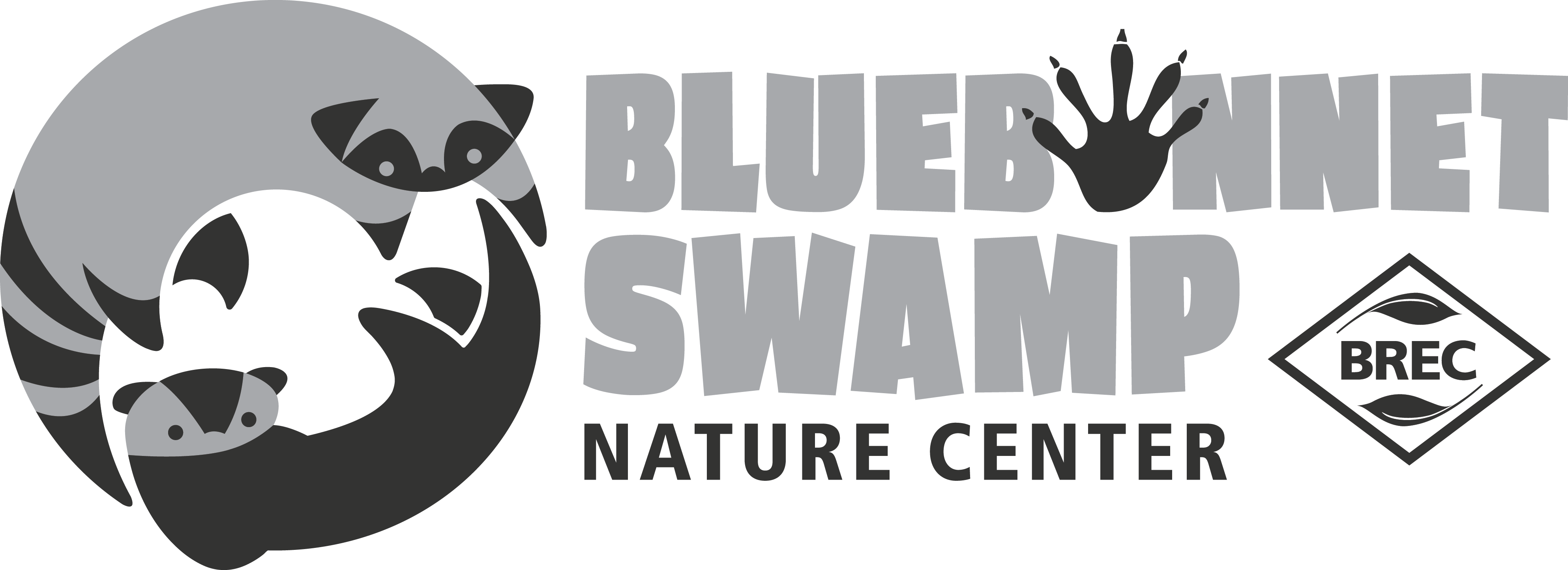 Bluebonnet Swamp Nature Center - Bluebonnet Swamp Logo (3973x1444), Png Download