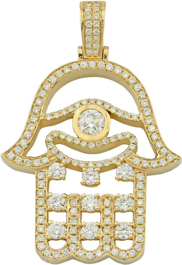 See-through Diamond Hamsa (1000x1000), Png Download