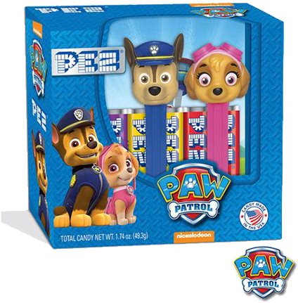 Pez Paw Patrol Candy Dispenser Twin Pack - Chase Paw Patrol (500x500), Png Download
