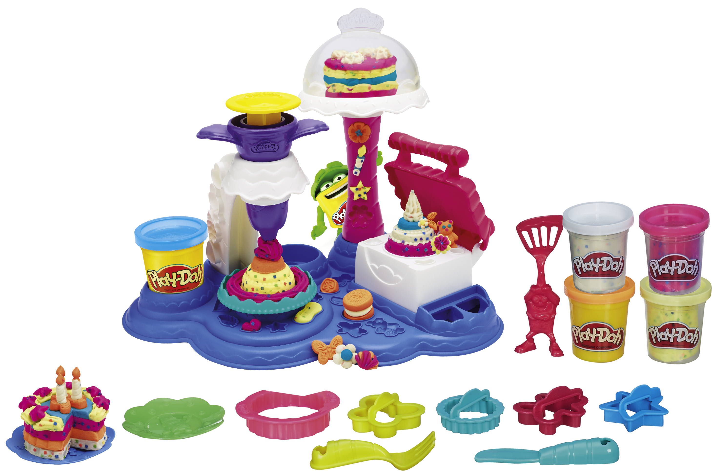Doh Clipart Play Doh - Play Doh Party Cakes (3361x2168), Png Download