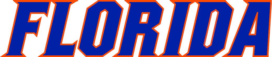 Florida Gators Wordmark - Florida Gators Wordmark Logo (1039x218), Png Download