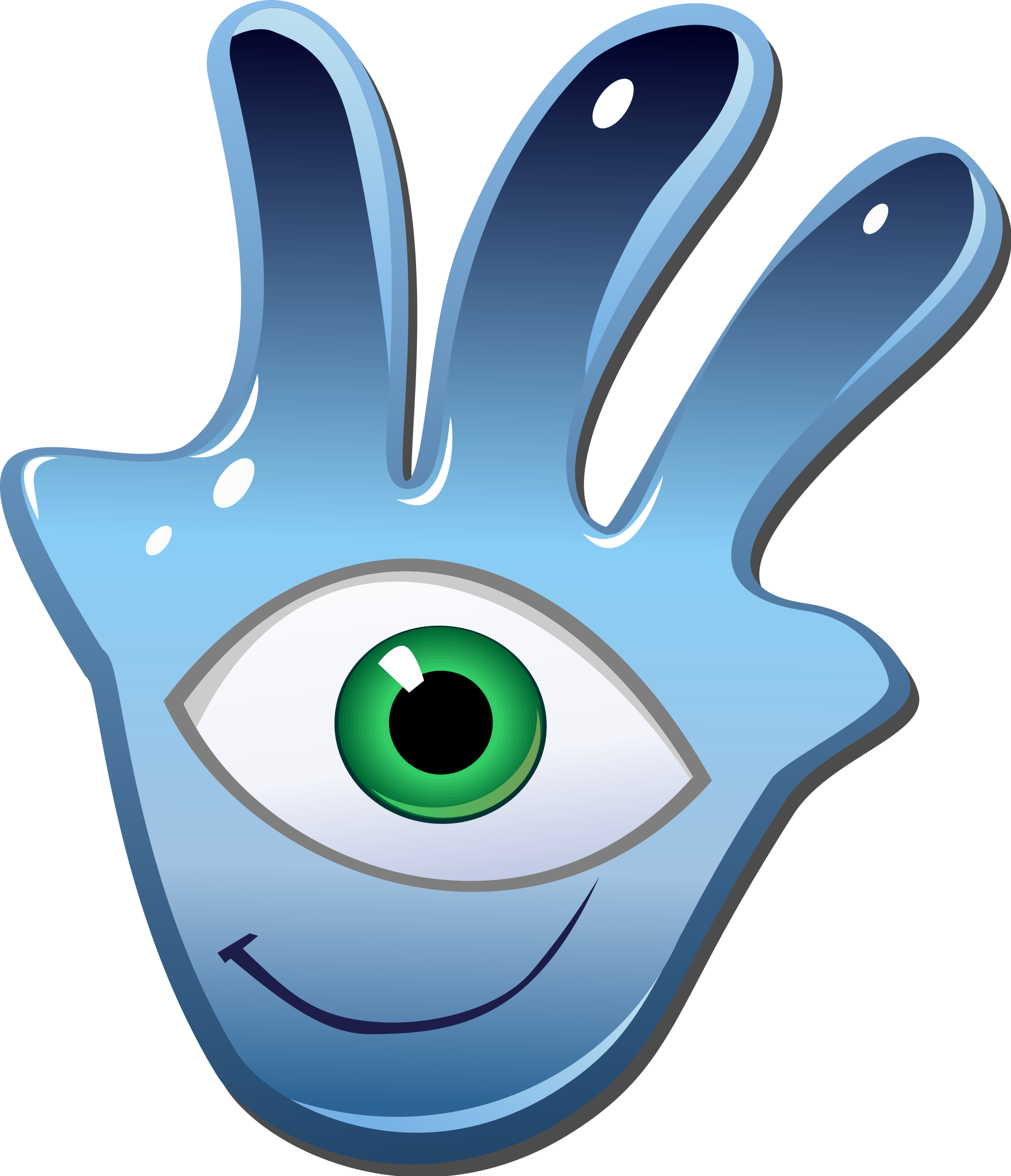 Open - Hamsa Hand (2000x2325), Png Download