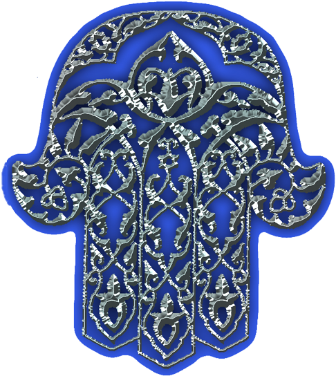 Caspi Acrylic Car Mezuzah - Motif (492x575), Png Download