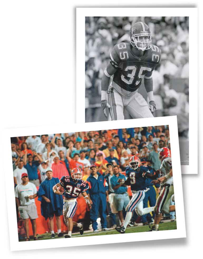 Photos Of Michael Gilmore, Md '99, During His Gator - Michael Gilmore Uf Football (805x983), Png Download