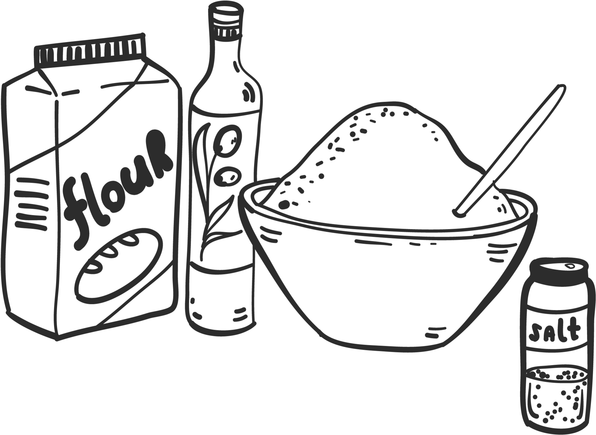 Play Dough Recipe - Drawing (2048x2048), Png Download