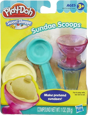 Play Doh Sundae Scoops (500x500), Png Download