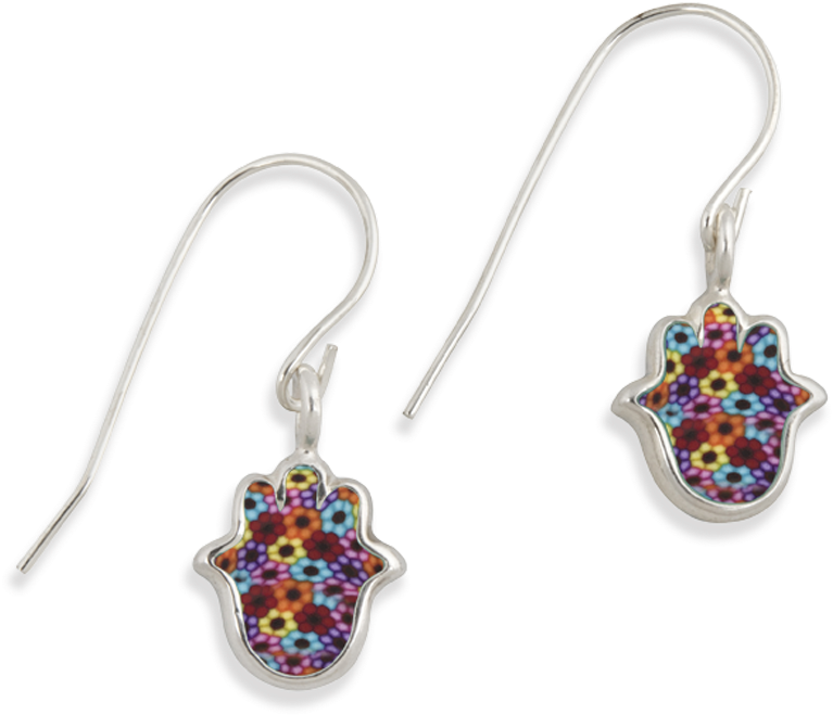 Img - Mosaic Earrings (1000x769), Png Download
