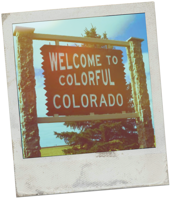 Welcome To Colorful Colorado - Usa Framed Tile (691x814), Png Download