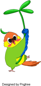 Simple Hand Painted Cartoon Bird Material, Cartoon, - Cartoon (360x360), Png Download