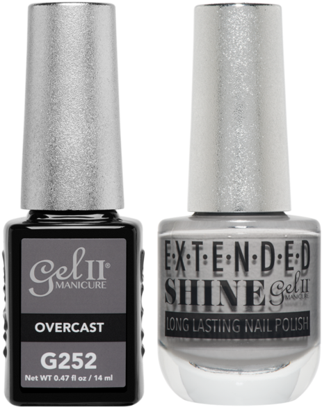 Gel Ii Matching Extended Shine Polish - Gel Ii Antique Rose (480x600), Png Download