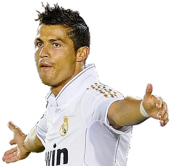 With - Cristiano Ronaldo Real Madrid 2012 (640x360), Png Download
