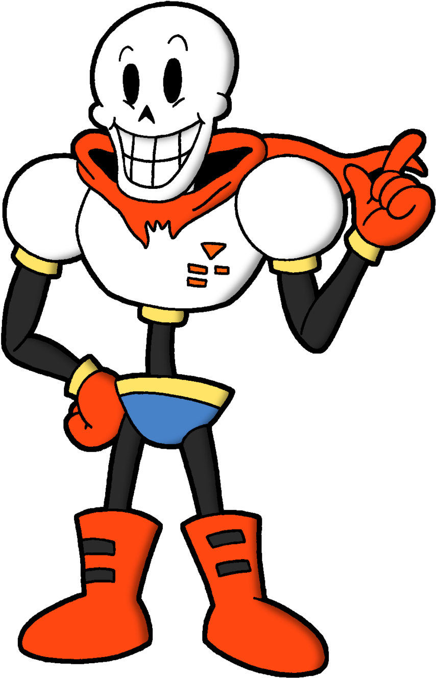 Vector Download The Great By Polishedbrain On Deviantart - Papyrus Undertale (1024x1540), Png Download