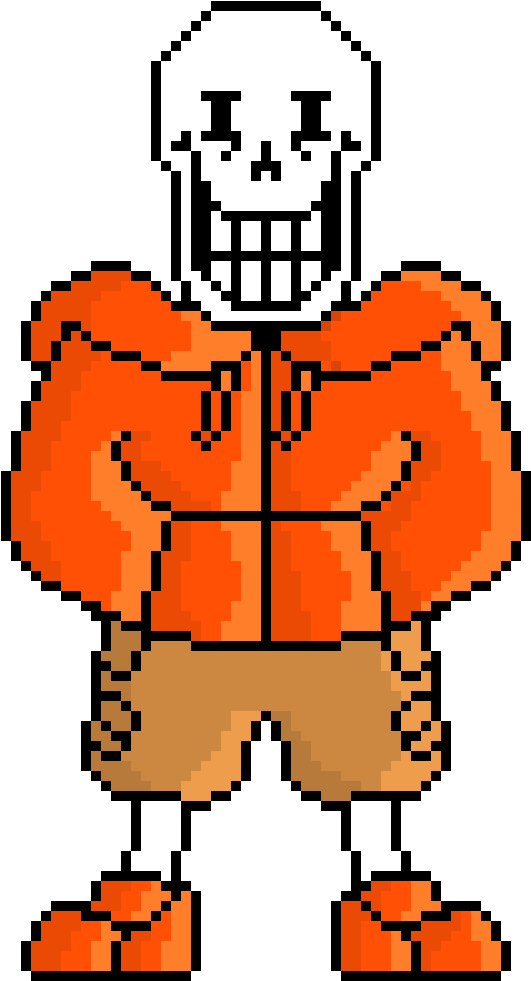 Underswap Papyrus - Underswap Papyrus Pixel Art (750x1080), Png Download