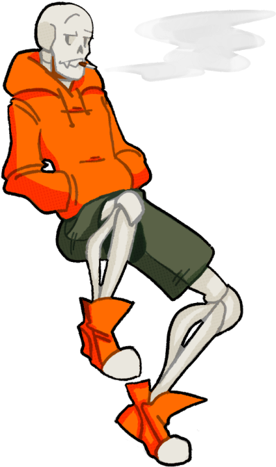 Underswap Papyrus (500x679), Png Download