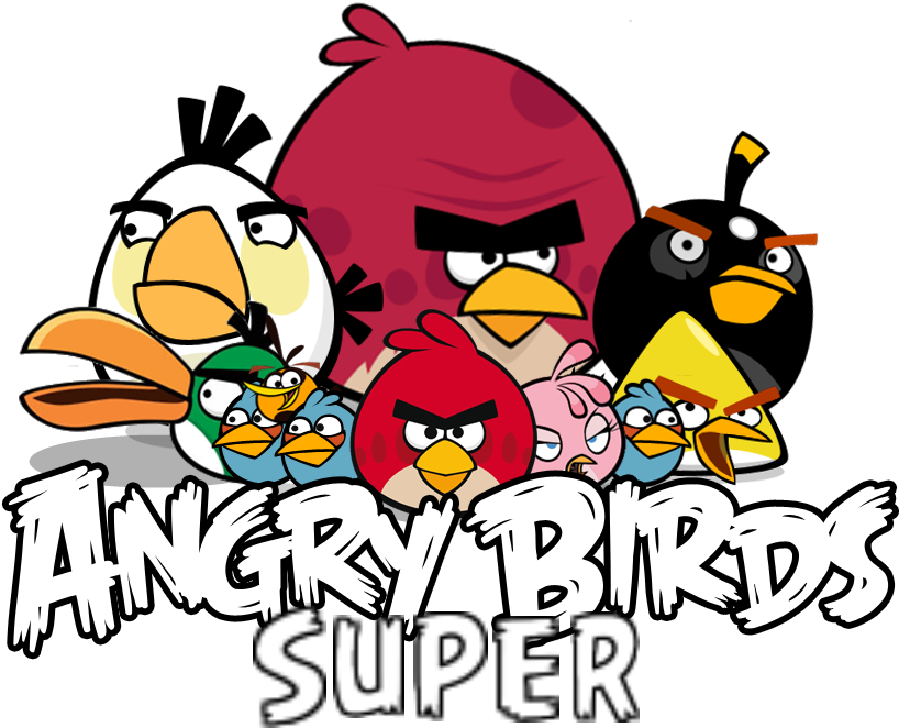 Angry Birds Super Logo - Rovio Angry Birds (818x686), Png Download