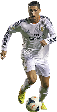 18 Février, 2015 Haute Résolution - Cristiano Ronaldo Fondo Blanco (1180x467), Png Download