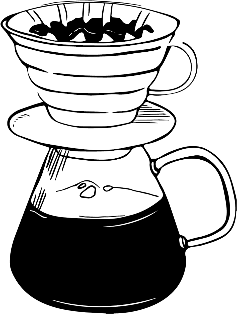 Kalita - Kalita Coffee Drawing (1000x1426), Png Download