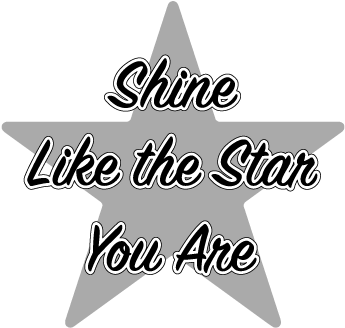 'shine Like The Star You Are' Lighted, Clear Glass - Design For Tshirt Printing (842x595), Png Download