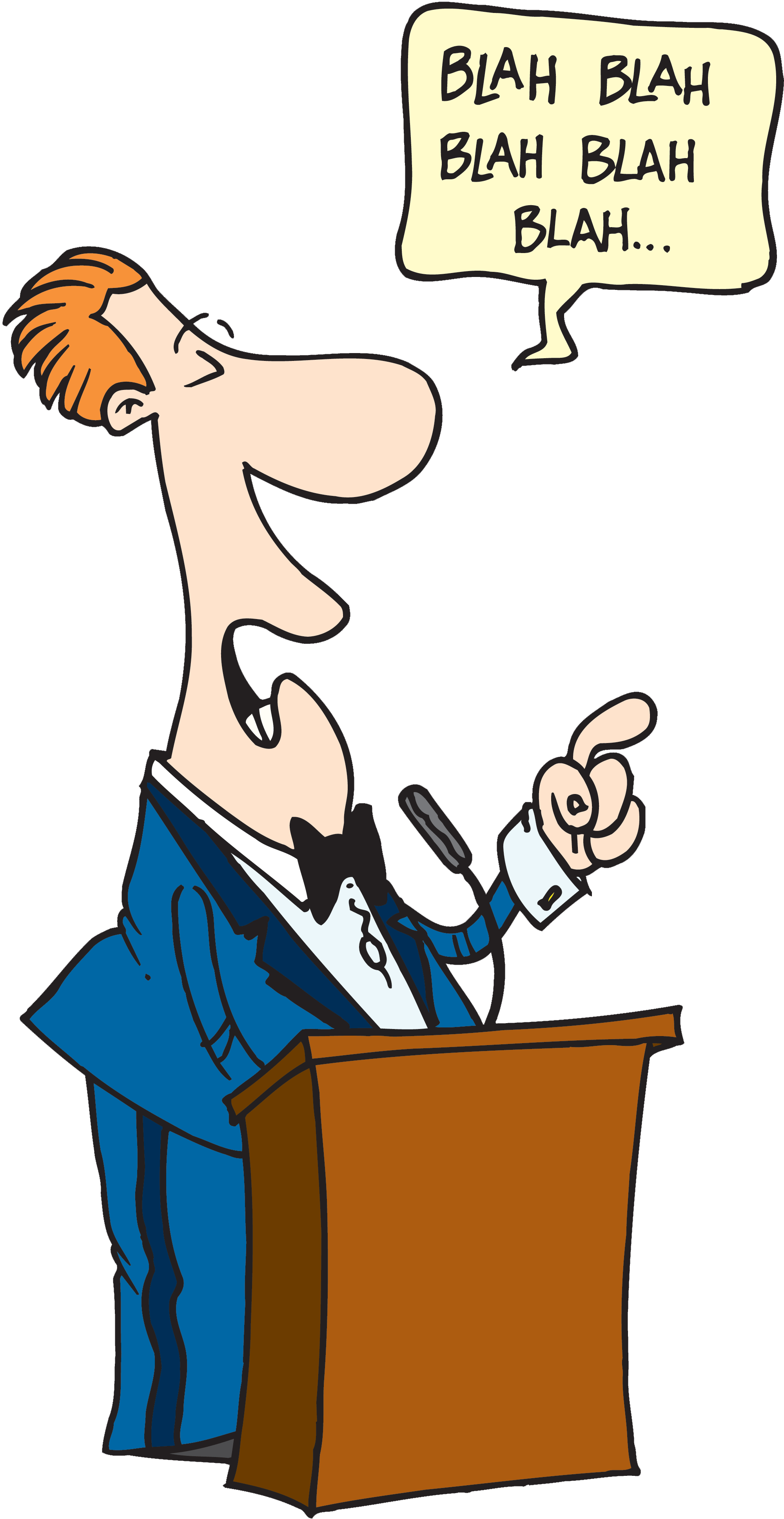 Picture Black And White Download Bored Clipart Bored - Speaker Blah Blah Blah (2000x3872), Png Download