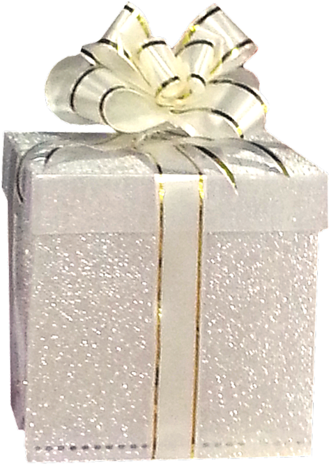 Crafts - Gift Box Png Gold Silver Birthday Presents Png (582x800), Png Download