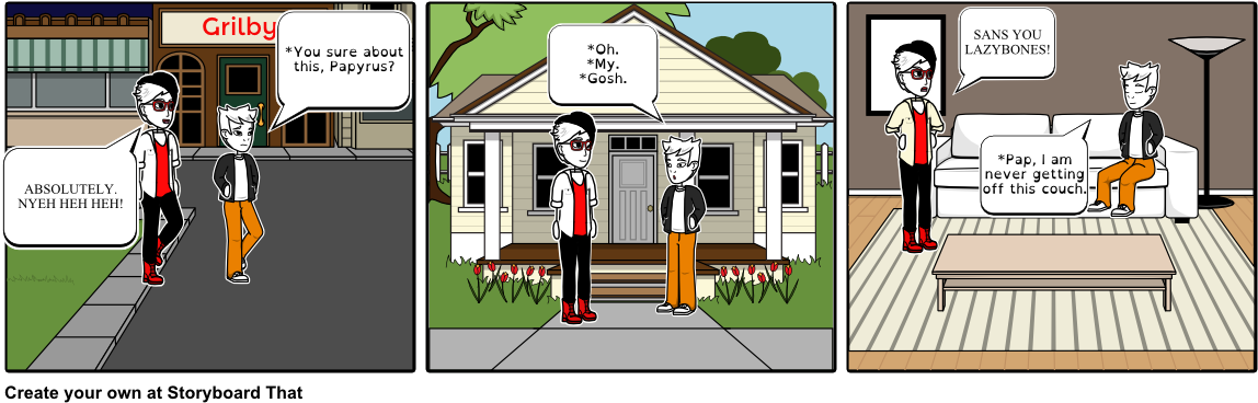 Sans' And Papyrus's New - Essay (1164x385), Png Download