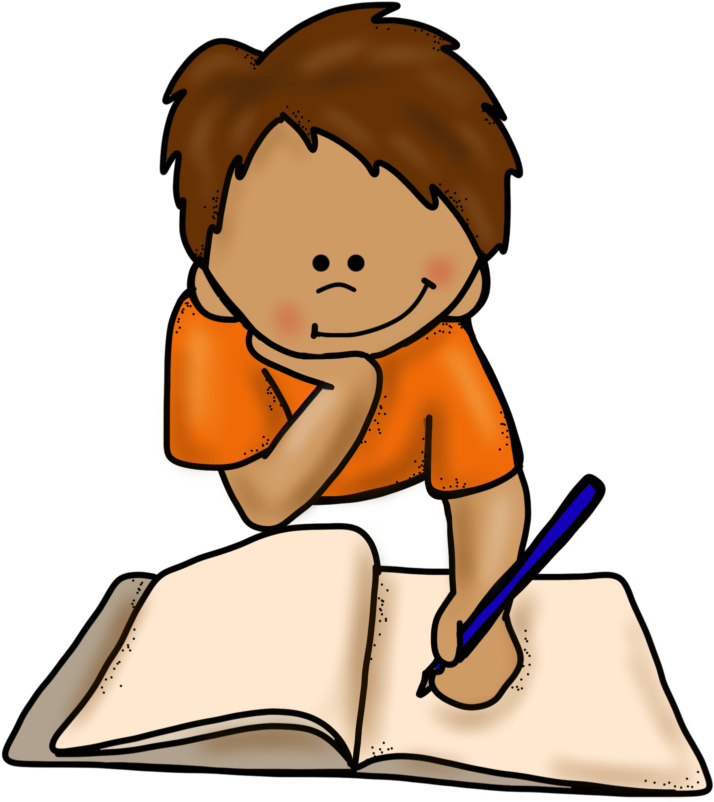Como Corregir La Letra En Cinco Pasos - Boy Writing Clipart (1440x1615), Png Download