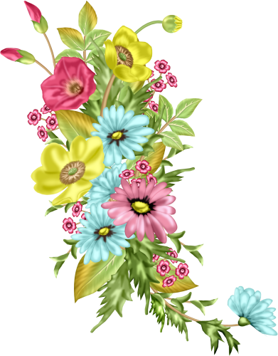 Fleurs Flores Bloemen Kwiaty - Easter Card With Flowers And Little Spring Birds Card (391x500), Png Download