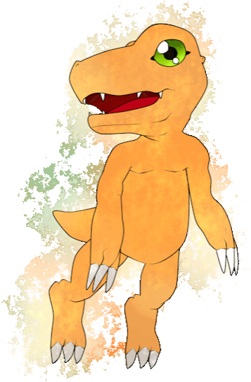 Floating Agumon For All Teh Digimon Hypehe's Transparent - Agumon (458x750), Png Download