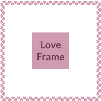 Romantic Love Frame With Hearts, Romantic, Love, Frame - Doterra Oils For Baby Colic (360x360), Png Download