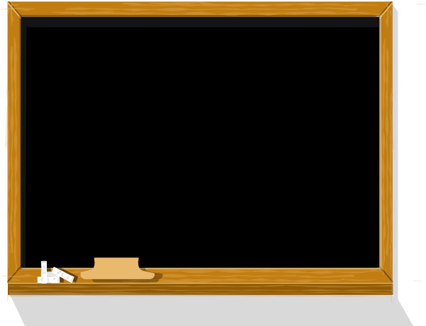 Image Library Chalkboard Clip Art At Clker - Chalk Board Clip Art (600x460), Png Download
