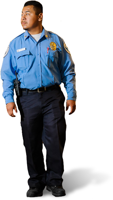 Guard Transparent Png - Uniform Of Security Guard Blue (500x700), Png Download
