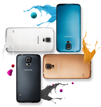 Globe Offers Samsung Galaxy S5 In New Colors, Now Available - Smartphone (390x390), Png Download