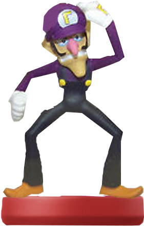 Waluigi Amiibo Png (301x447), Png Download