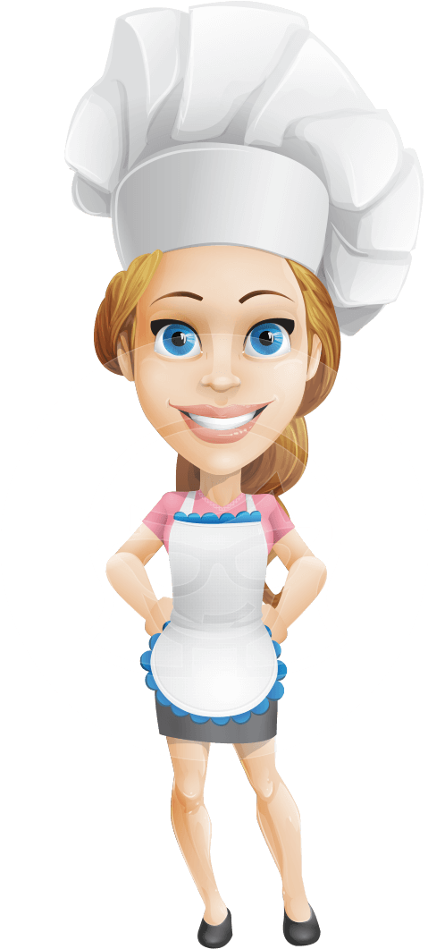 This Charming Big-eyed Master Chef Cartoon Character - Master Chef Cartoon (691x1060), Png Download