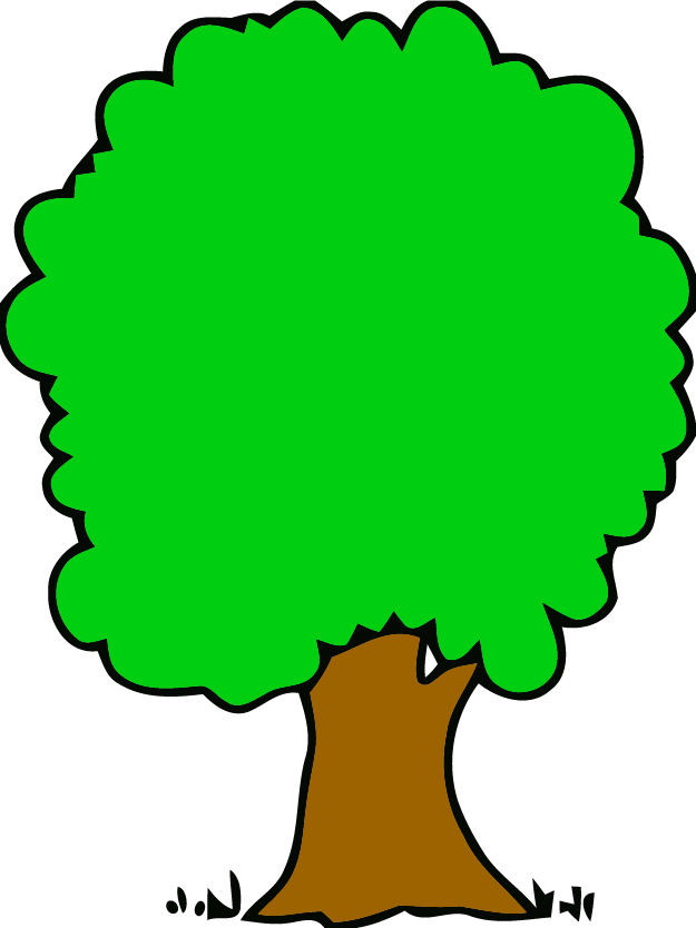 Malachite Green Big Tree Clipart Png - Tree Clip Art (625x834), Png Download