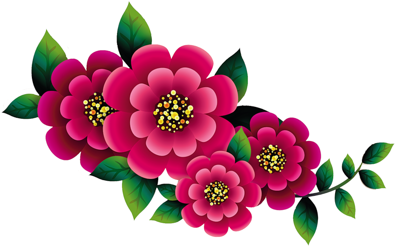 Flower Frame, Flower Art, Flower Clipart, Botanical - Клипарт Цветы (800x533), Png Download