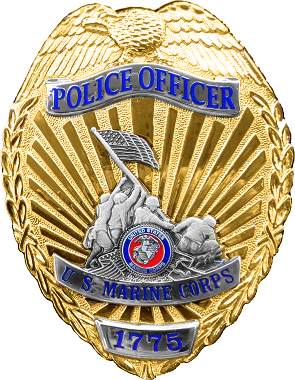 Military Police Officer Badge - Usmc Military Police Badge (587x756), Png Download