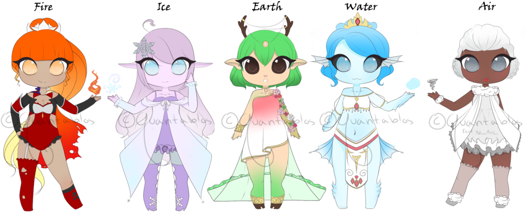 Drawing Elements Earth - Air (1024x436), Png Download