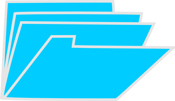 How To Set Use Blue Folders Svg Vector (600x348), Png Download