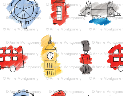 London Calling Watercolor (400x312), Png Download