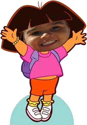 Nolin - Dora The Explorer Cardboard Cutout (350x500), Png Download