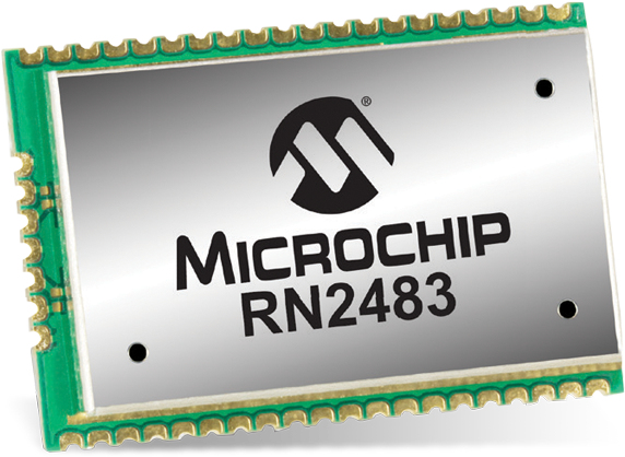 Microchip Technology Rn2483 Lora® Transceiver Module - Microchip Rn2483 (600x436), Png Download