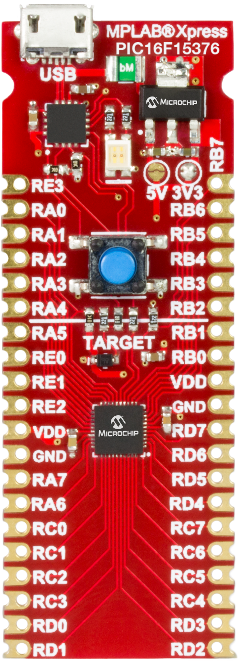 Microchip Pic16f15376 Xpress Evaluation Board, Dm164143 (2700x1800), Png Download