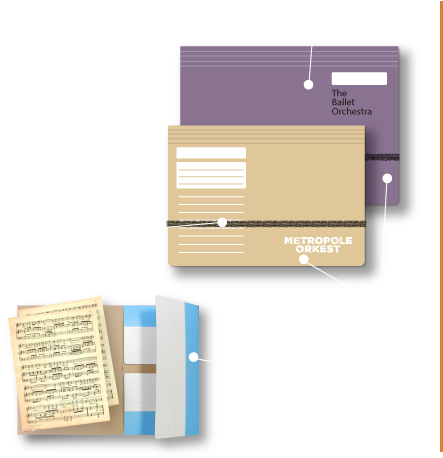 Storage Folders - Orchestra (450x477), Png Download