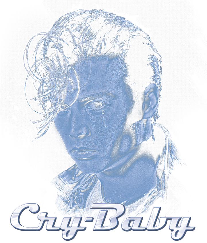 Cry Baby King Cry Baby Men's Long Sleeve T-shirt - Sketch (720x864), Png Download