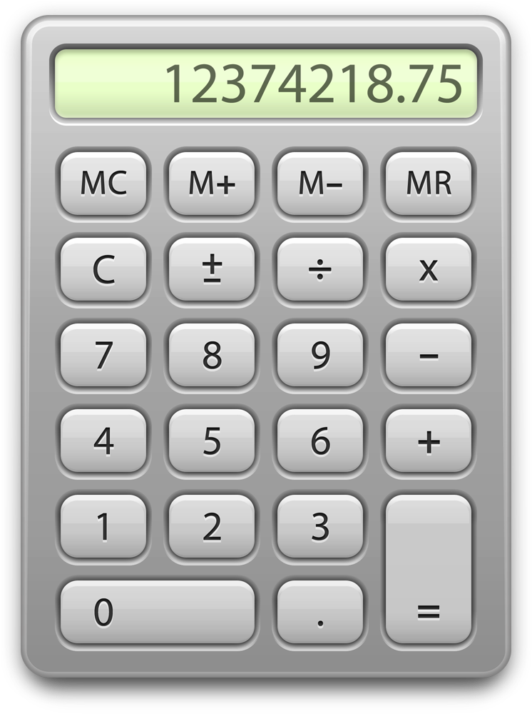 Calculator Icon - Mac Os X Calculator Icon (1024x1024), Png Download