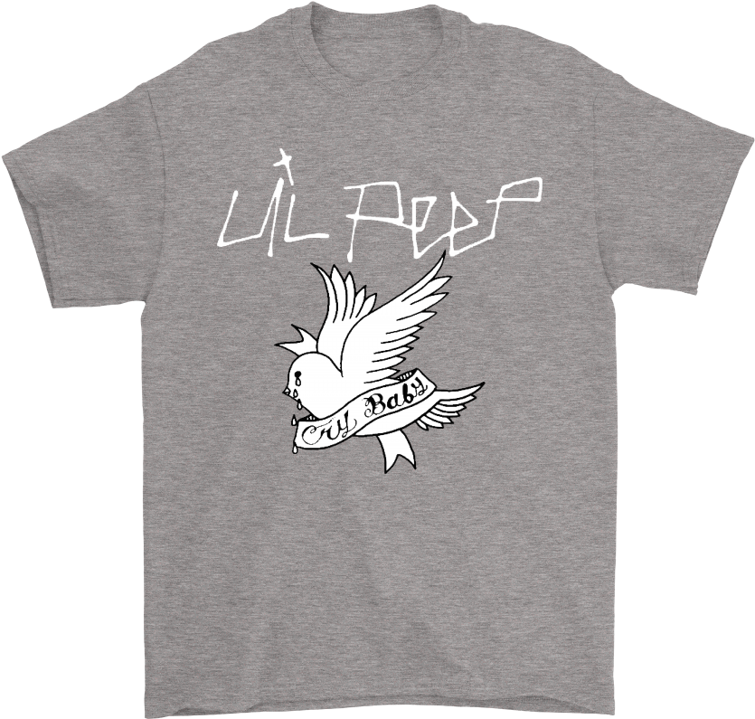 Lil Peep Cry Baby Rest In Peace Shirts - Shirt (1000x1000), Png Download