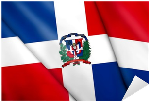 Vinilo Pixerstick Bandera De República Dominicana • - Dominican Republic Flag (400x400), Png Download
