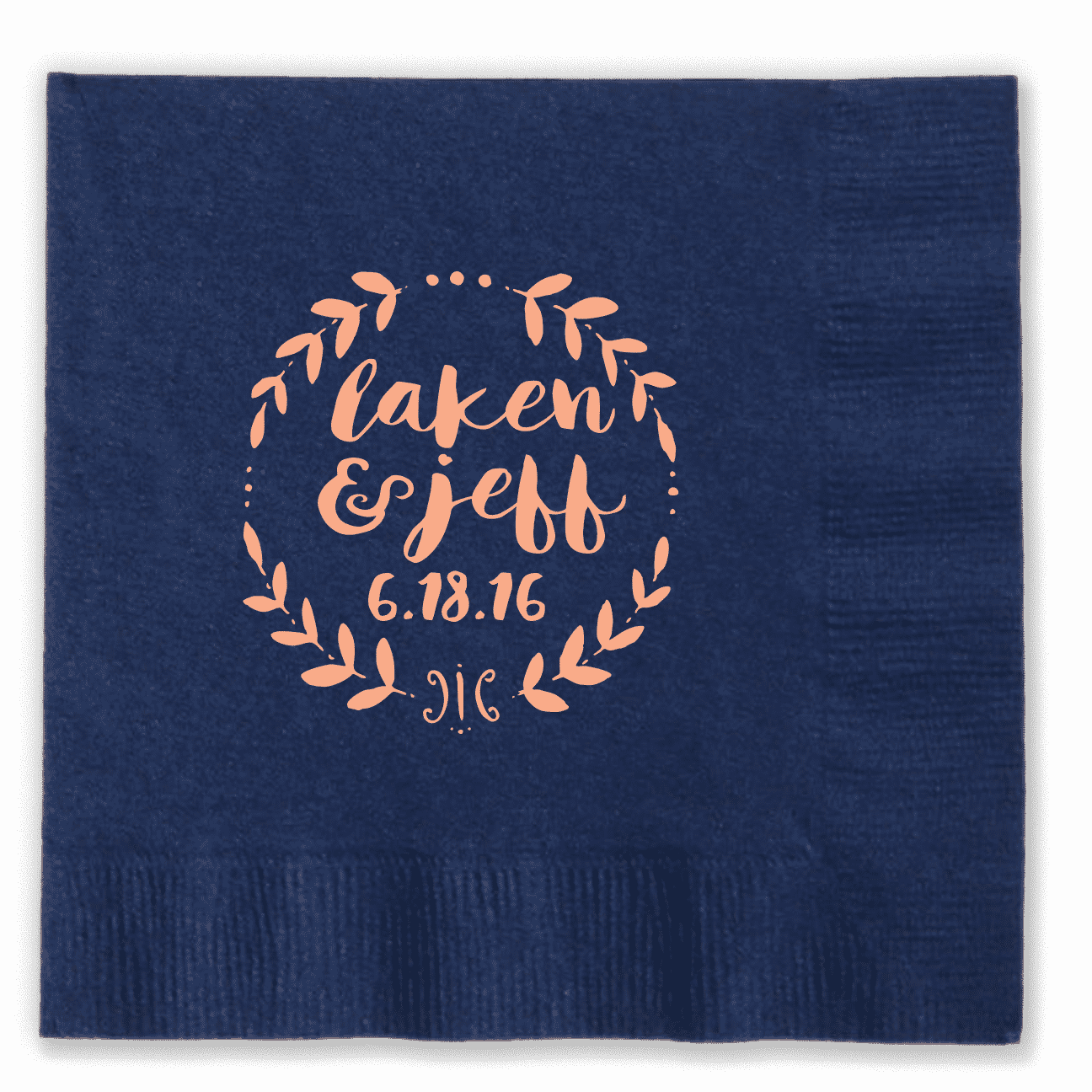 Leaf Wreath Napkin - Danke Zu Winden Karte (1296x1296), Png Download